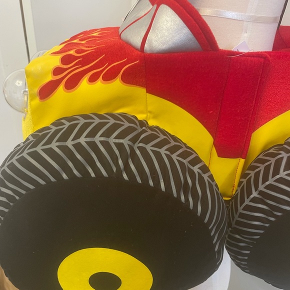 Monster Truck 3-D Costume Light Up Sounds Racecar Big Tires CARS Hot Wheels NEW - Picture 5 of 6